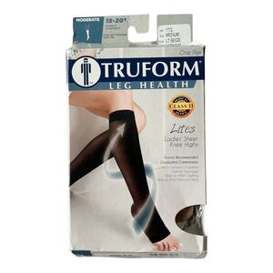 Truform - Lites Sheer Knee High Compression Socks (Medium) 15-20 mmHg